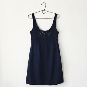 SALTAIRE Linen & Silk Dress Black Size M